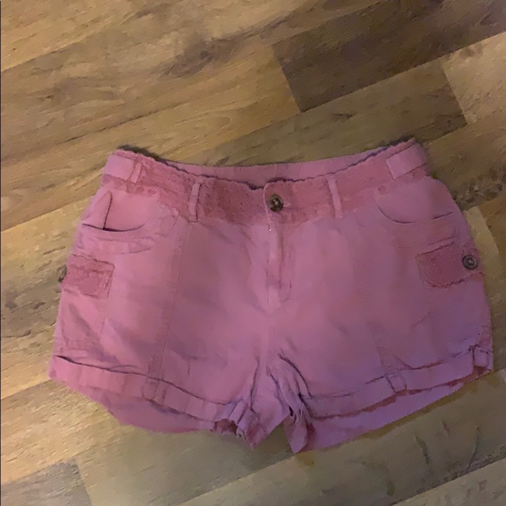 Maurice’s Brand Mauve Linen Shorts Size 5/6!